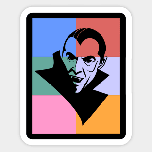 Dracula fan art vintage Sticker